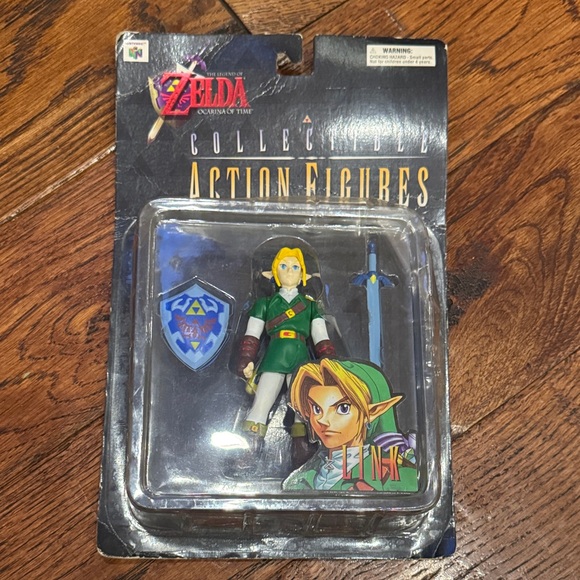 Never opened 1998 Legend of Zelda Action Figure with Shield and Sword